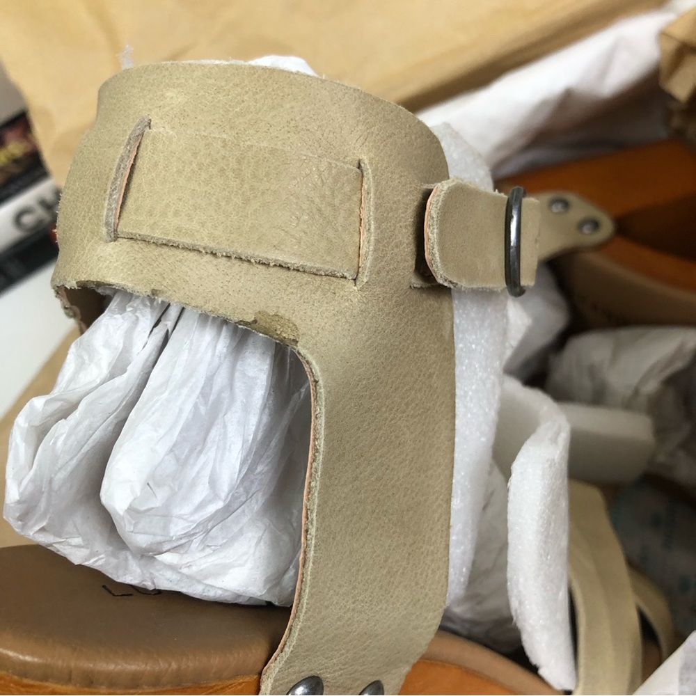 LUCKY Brand Whitneigh Heels Platform Wood Block Sandal - Picture 12 of 13